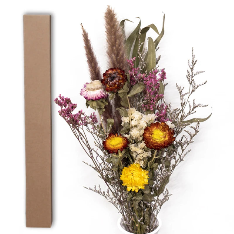 Valentines Day Mothers Day Gift Natural Touch Small Preserved Dried Flower Bouquets For Wedding Daily Art Decor